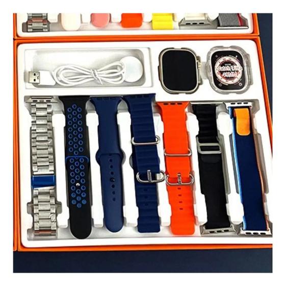 Smartwatch S100 Ultra 9 Com Sete Pulseiras Lançamento Mais Vendido de 2023 Menor preço em Smartwatch S100 Ultra 9 Com Sete Pulseiras Lançamento Mais Vendido de 2023