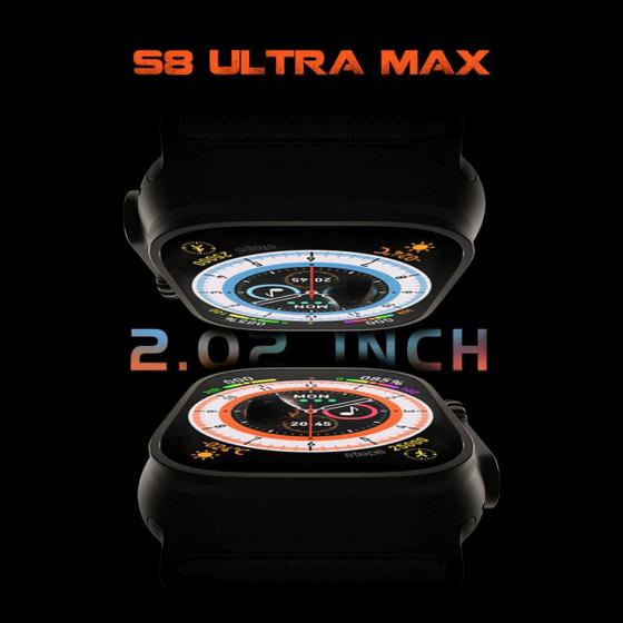Imagem de Smartwatch S8 Ultra Max - Tela Infinita - Compatível com iPhone e Android - Envio Já
