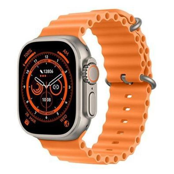 Imagem de SmartWatch S9 Ultra Max Microwear W68+ NFC 49mm Laranja