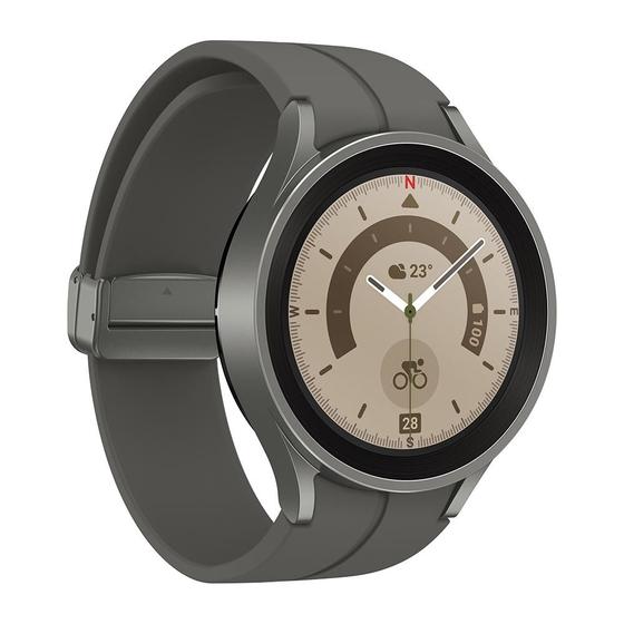 Imagem de Smartwatch Samsung Galaxy Watch 5 Pro, BT, 45mm, Google Wear OS, Tela Cristal Safira, Titânio - SM-R920NZTPZTO