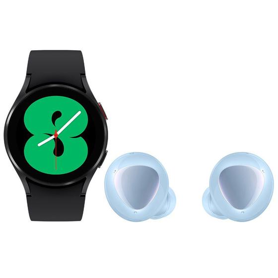 Smartwatch Samsung Galaxy Watch4 BT 40mm Preto + Fone de Ouvido Samsung