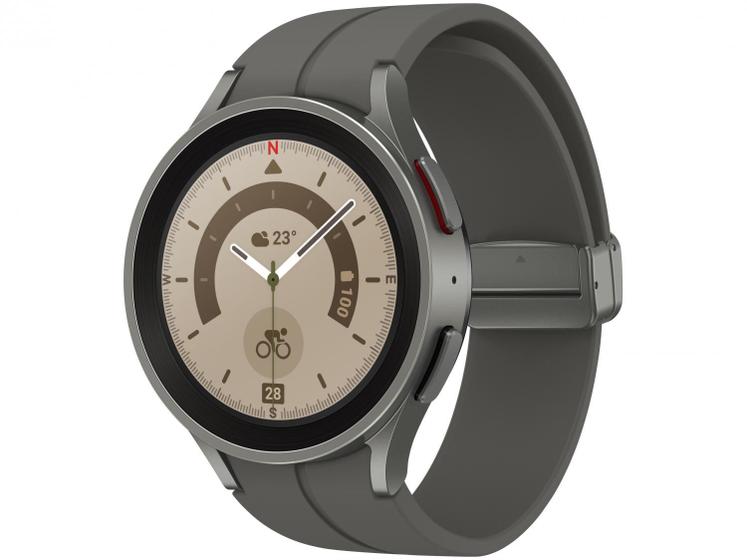 Menor preço em Smartwatch Samsung Galaxy Watch5 Pro BT 45mm Titânio 16GB Bluetooth