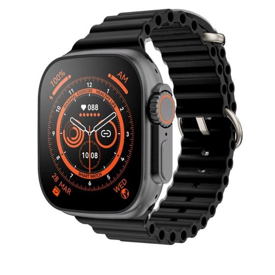 Imagem de SmartWatch T800 Ultra Séries 8 Tela Full Esportes Completo App GPS Carregamento NFC