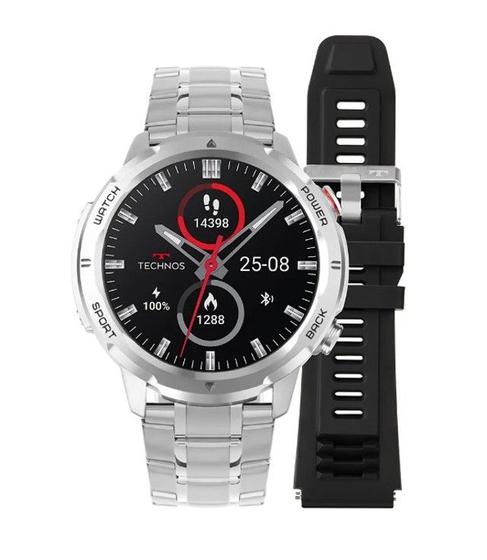 Imagem de Smartwatch Technos Connect Sports Call Prata TSPORTSCAA/6K