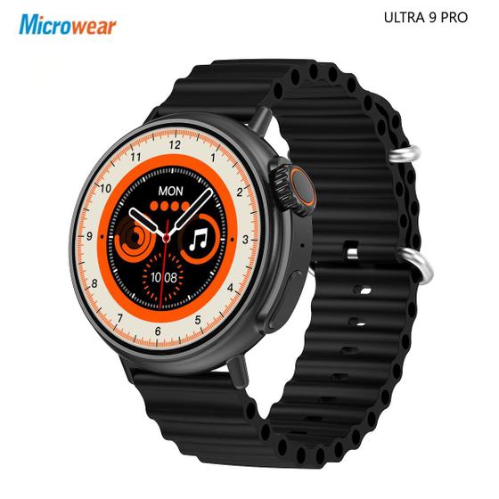Imagem de Smartwatch Ultra 9 Pro Redondo Tela Amoled 1.6 Pol. Microwear New 2023