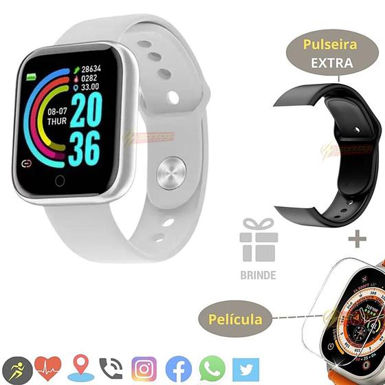 Imagem de Smartwatch Ultra Celulares Universal + Pulseira e Película