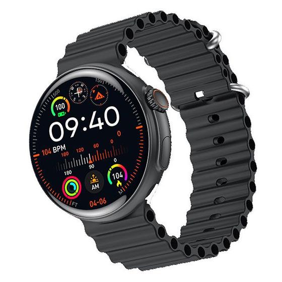 Imagem de Smartwatch Ultra SE Mini 41mm Serie 10 Amoled Ilha Dinâmica Chatgpt GPS Preto