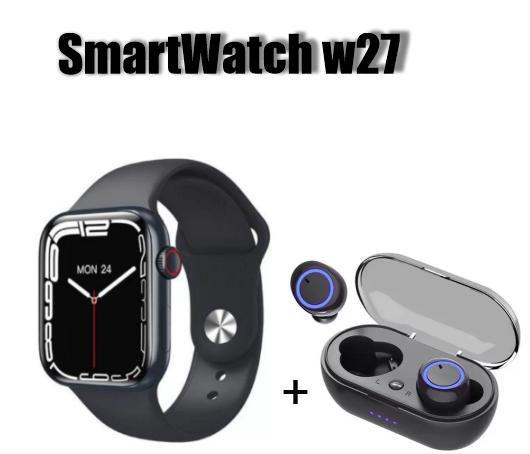 Smartwatch W27 Series 7 Preto + Fone TWS Earbuds - Smartwatch e ...