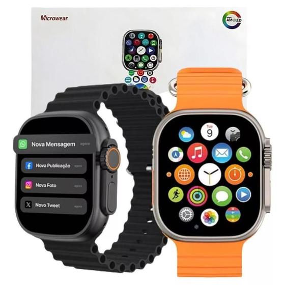 Imagem de Smartwatch W69+ Ultra 49mm Series 10 Android Ios Tela Amoled Nfc Gps Rastreador 2024