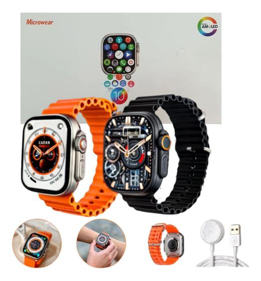 Imagem de Smartwatch W69+ Ultra Vida Saudável Resistente à Água com NFC