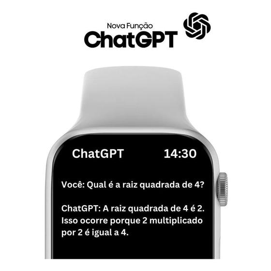 Imagem de Smartwatch Watch X Serie 10 Tela Amoled Chatgpt Gps Lançamento 2024