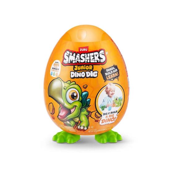 Imagem de Smashers Junior Dino Dig Verde Serie 1 Pequeno  Fun Toys