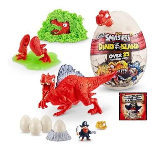 Imagem de Smashers Ovo Dino Mega Ilha Do Pirata Grande Vermelho  25 Surpresas - Fun