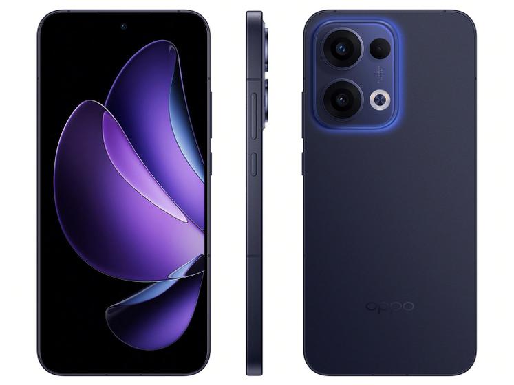 Smatphone OPPO Reno13 512GB Azul Índigo 5G 12GB RAM 6,67" Câm. Tripla + Selfie 50MP