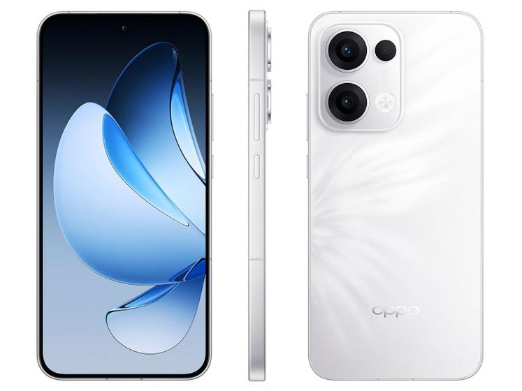 Smatphone OPPO Reno13 512GB Branco 5G 12GB RAM 6,67" Câm. Tripla + Selfie 50MP