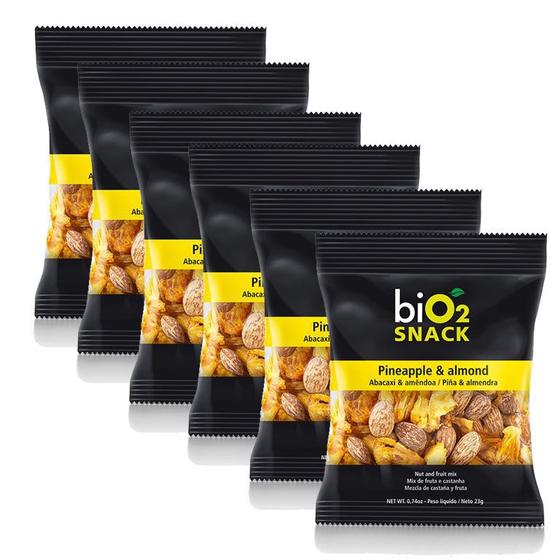 Imagem de Snack Abacaxi e Amêndoa com 6 unidades BiO2