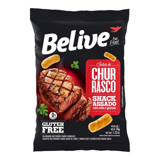 Imagem de Snack Belive Sem Glúten E Lactose Churrasco 35g