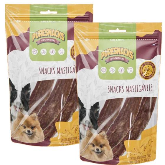 Imagem de Snack Cachorro Petisco Narutal Filezinho Puresnack Kit 6un