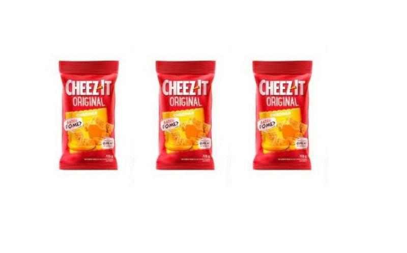 Imagem de Snack Cheez-It Cheddar 115 gramas - Kit 3x unidades