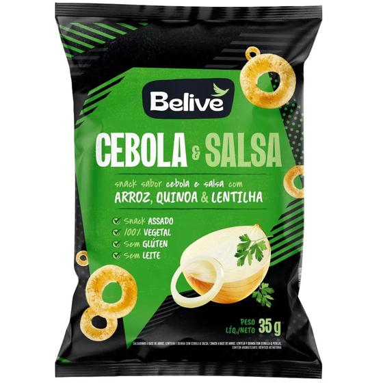 Imagem de Snack De Arroz Sabor Cebola & Salsa 35g Sem Glúten Belive