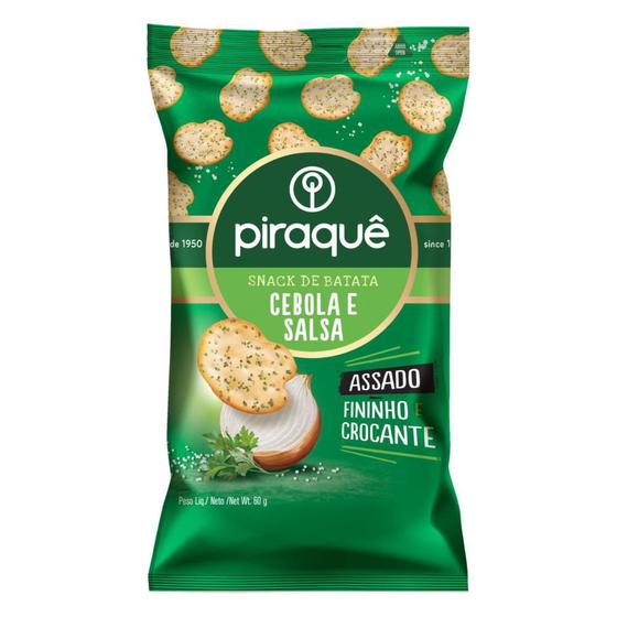 Snack de Batata Cebola e Salsa Piraquê Pacote 60g Menor preço em Snack de Batata Cebola e Salsa Piraquê Pacote 60g