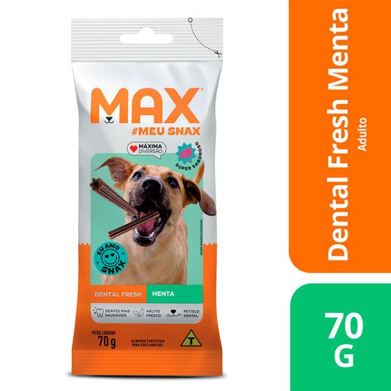 Imagem de Snack Max Dental Fresh para Cães Adultos Sabor Menta 70g