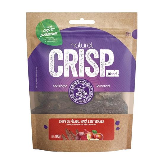 Imagem de Snack Natural Crisp Fígado Maçã e Beterraba para Cães - 100g