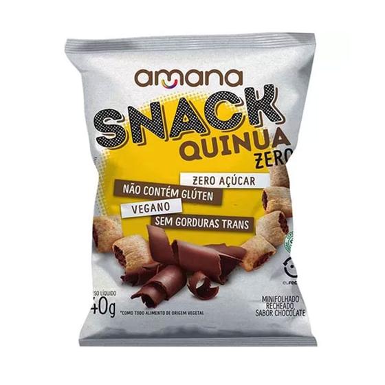 Imagem de Snack Quinua Zero Recheado Sabor Chocolate Amana 40g