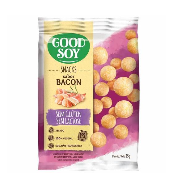 Imagem de Snacks de Soja Belive Sabor Bacon Good Soy 25g 3un 