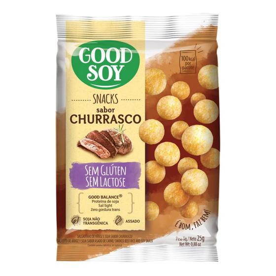 Snacks de Soja GOODSOY Sabor Churrasco 25g Imagem de Snacks de Soja GOODSOY Sabor Churrasco 25g
