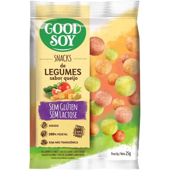 Imagem de Snacks de Soja GOODSOY Sabor Legumes ao Queijo 25g