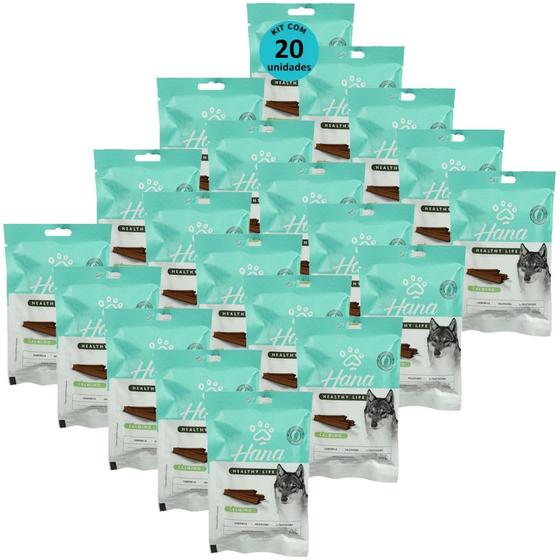 Imagem de Snacks Hana Healthy Life Calming Reduz Stress e Ansiedade P/ Cães Adultos 100g - Kit c/ 20 unid.