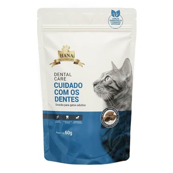 Imagem de Snacks Hana Nuggets Cuidado com os Dentes para Gatos Adultos - 60 g