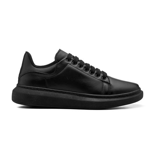 Imagem de Sneaker Masculino Couro Legitimo All Black Mcqueen