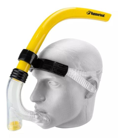 Imagem de Snorkel Respirador Frontal Longo Para Natação Hammerhead