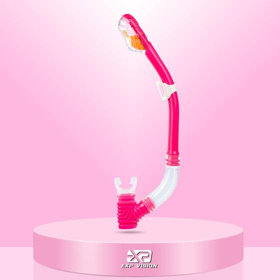 Imagem de Snorkel Seco EXP VISION Ultimate Infantil com Válvula Seca Rosa