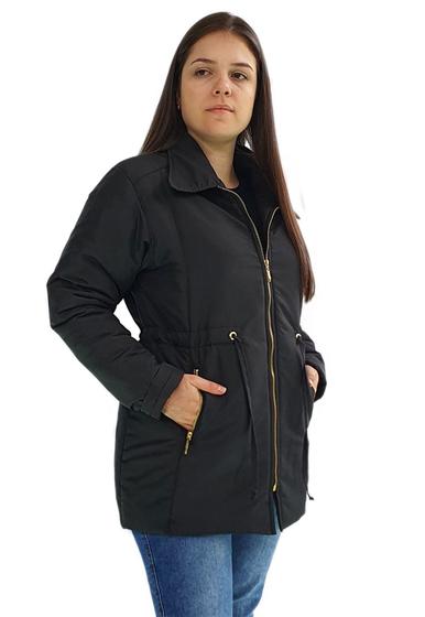 Imagem de Sobretudo Casaco de frio Plus Size  Butu Biru Bolso Preto