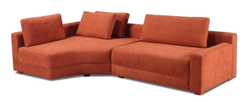 Imagem de Sofa 03 e 04 lugares canto 2,70mt terracota Com Chaise Long Red