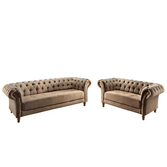 Sofá 2 e 3 lugares Rondomóveis 760 Veludo Joinville Sofás Magazine Luiza