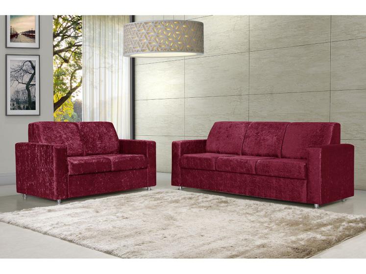 Imagem de Sofá 2 e 3 Lugares Suede Roma American Comfort