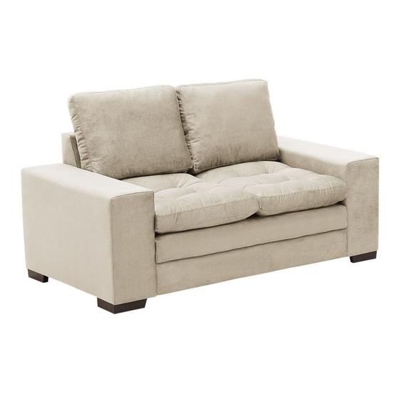 Sofá 2 Lugares Camburí Suede Bege Mobly Sofás Magazine Luiza