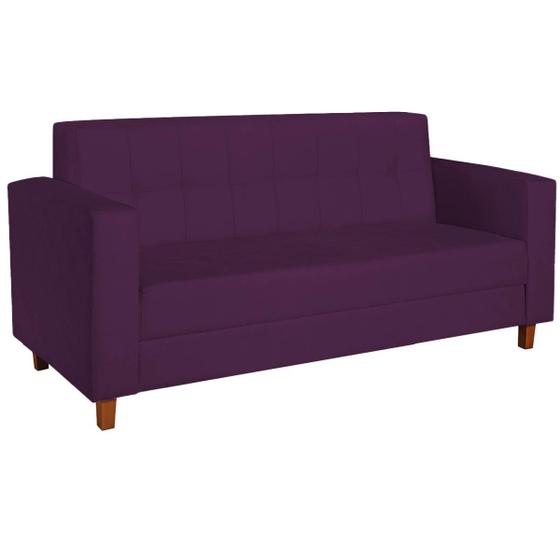 Imagem de Sofá 2 Lugares Denver Suede Roxo - Doce Sonho Móveis