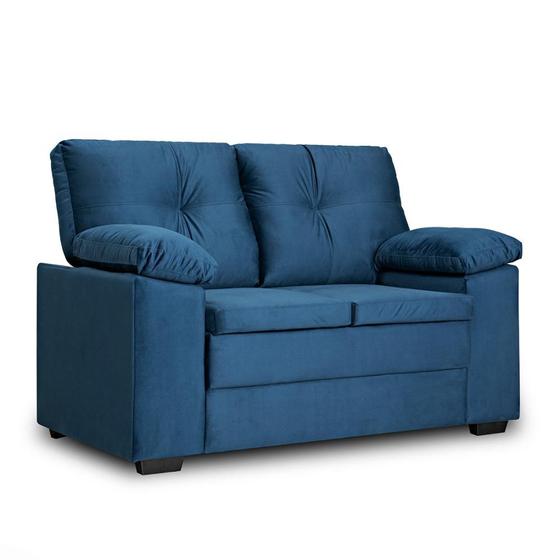 Sofa 2 Lugares em Suede 1,50m Toronto com Almofadas Fixas de Fibra