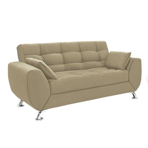 Imagem de Sofá 2 Lugares Larissa Suede Bege