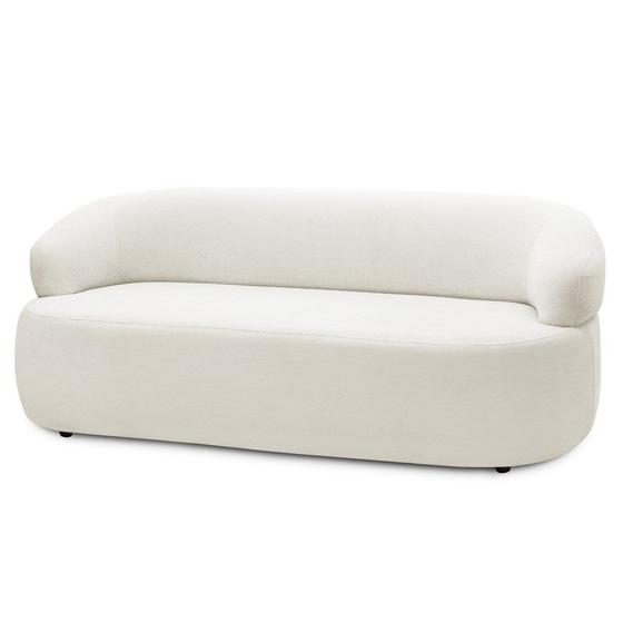 Imagem de Sofá 2 Lugares Living 140cm Conka F05 Bouclê Off White - Mpozenato