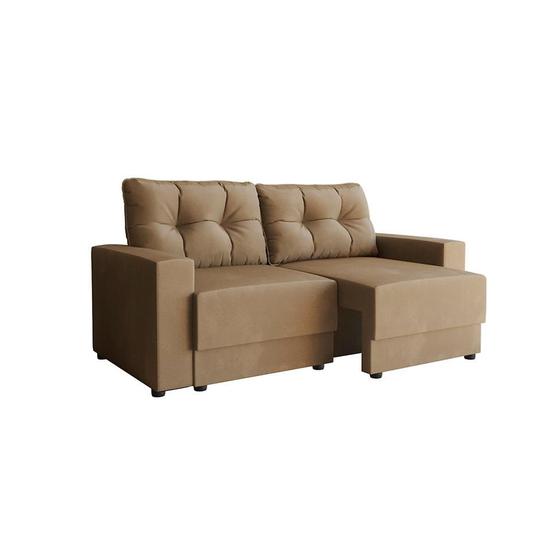 Sofá 2 Lugares Retrátil Lubeck Suede Bege 140 cm - Mobly Imagem de Sofá 2 Lugares Retrátil Lubeck Suede Bege 140 cm