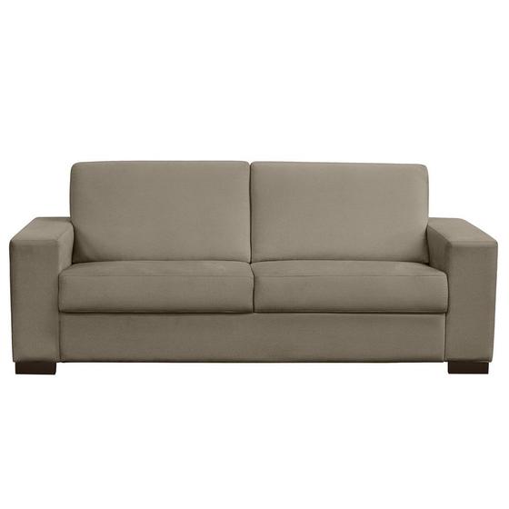 Sofá 3 Lugares 200 cm Bergen Suede Marrom - D'Monegatto Menor preço em Sofá 3 Lugares 200 cm Bergen Suede Marrom - D'Monegatto