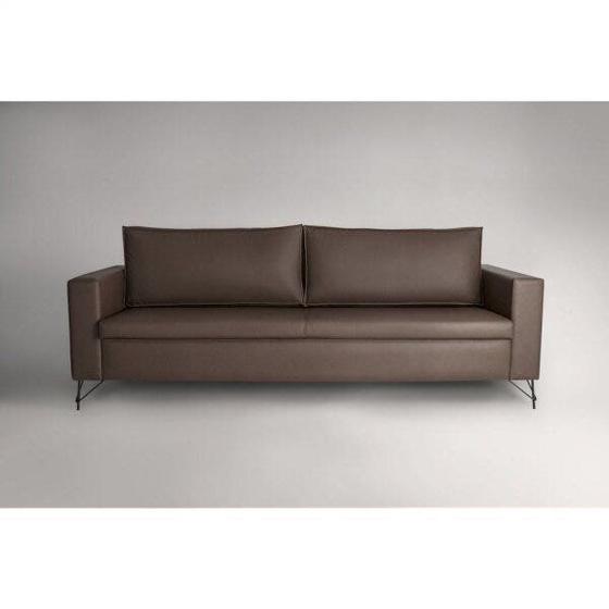 Imagem de Sofa 3 Lugares 210Cm Pes Em Aco Carbono Veludo Adrian