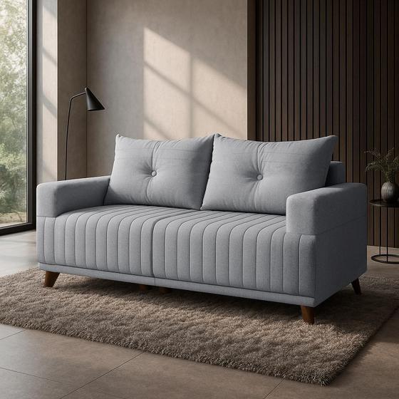 Imagem de Sofá 3 Lugares Leona em Linho Bom Pastor