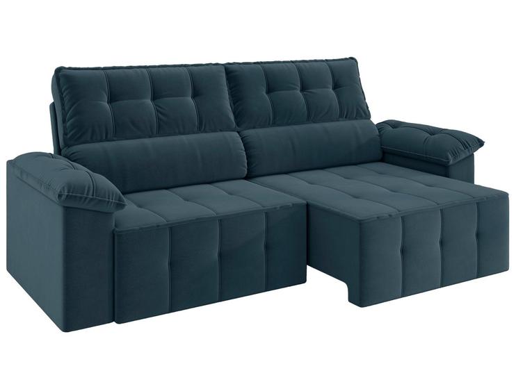 Sofa 3 Lugares Retratil Reclinavel Veludo Santorini Besthouse
